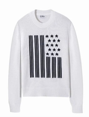 Liberty Sweater In Cloud Adaptive Fit Silhouette Soft Knit Wear