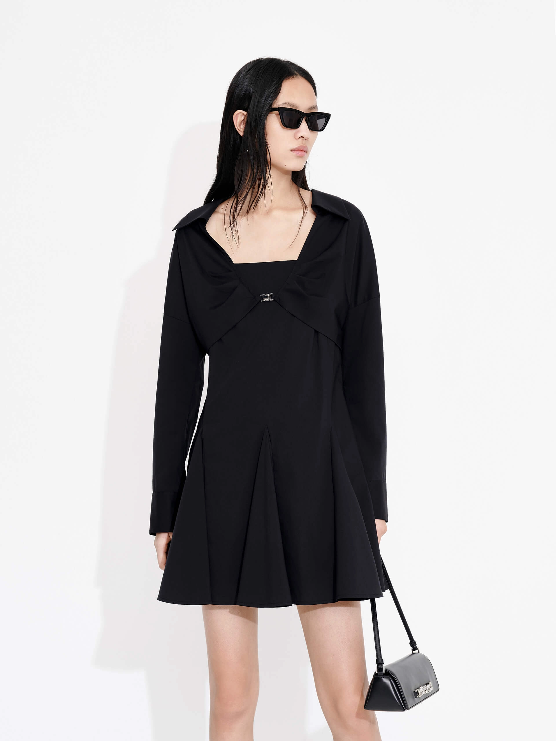 Move Easy Tailored Layers Two Piece Mini Dress Set