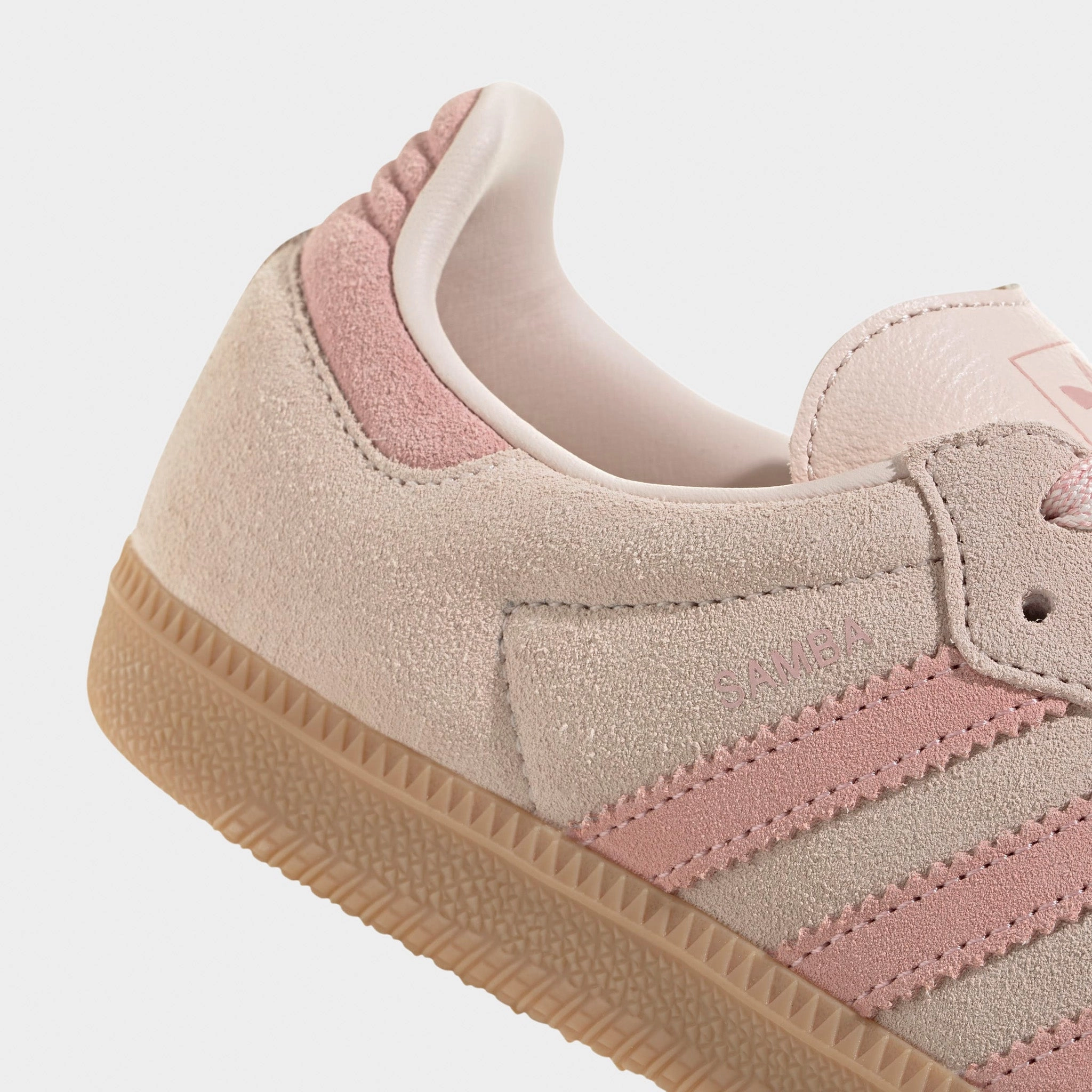 Smooth Upper adidas Women's Samba OG Wonder Quartz / Wonder Mauve - Gum