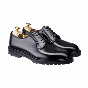 Lanark 3 Black Cavalry Calf Subtle Detail Flexible Grip
