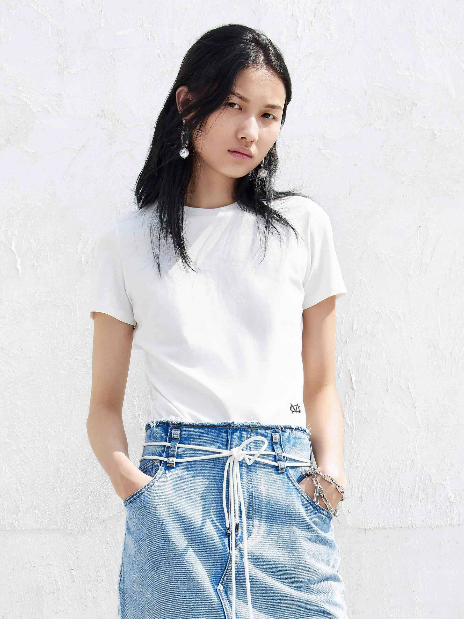 Cotton Letter LOGO T-shirt Beachwear
