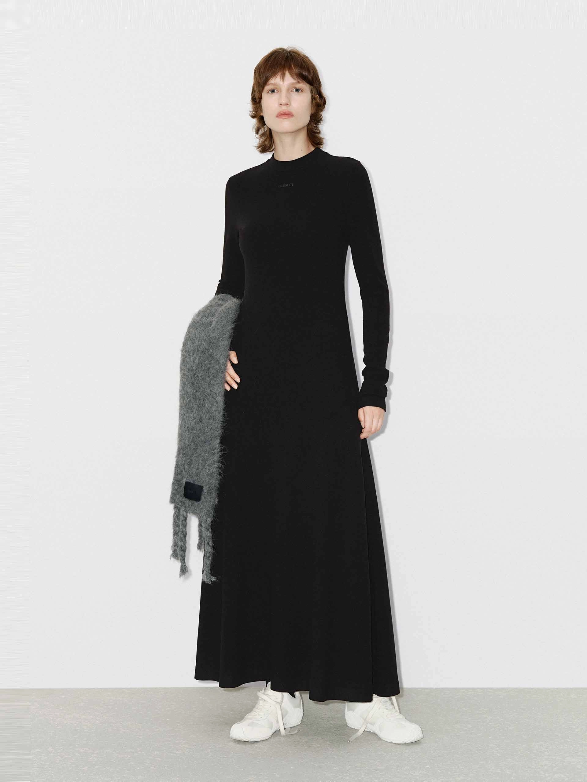 Comfy A-line Maxi Dress Gentle Look