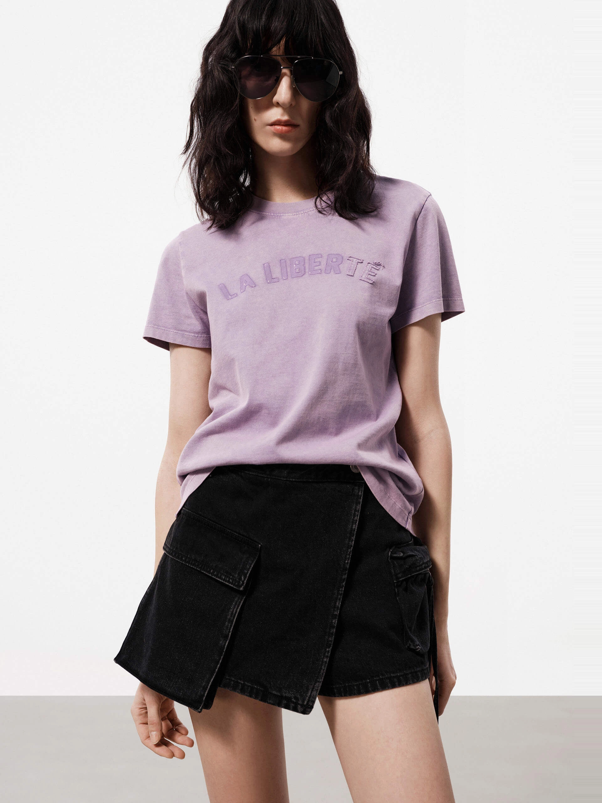Vintage Look Regular Letter Print T-shirt