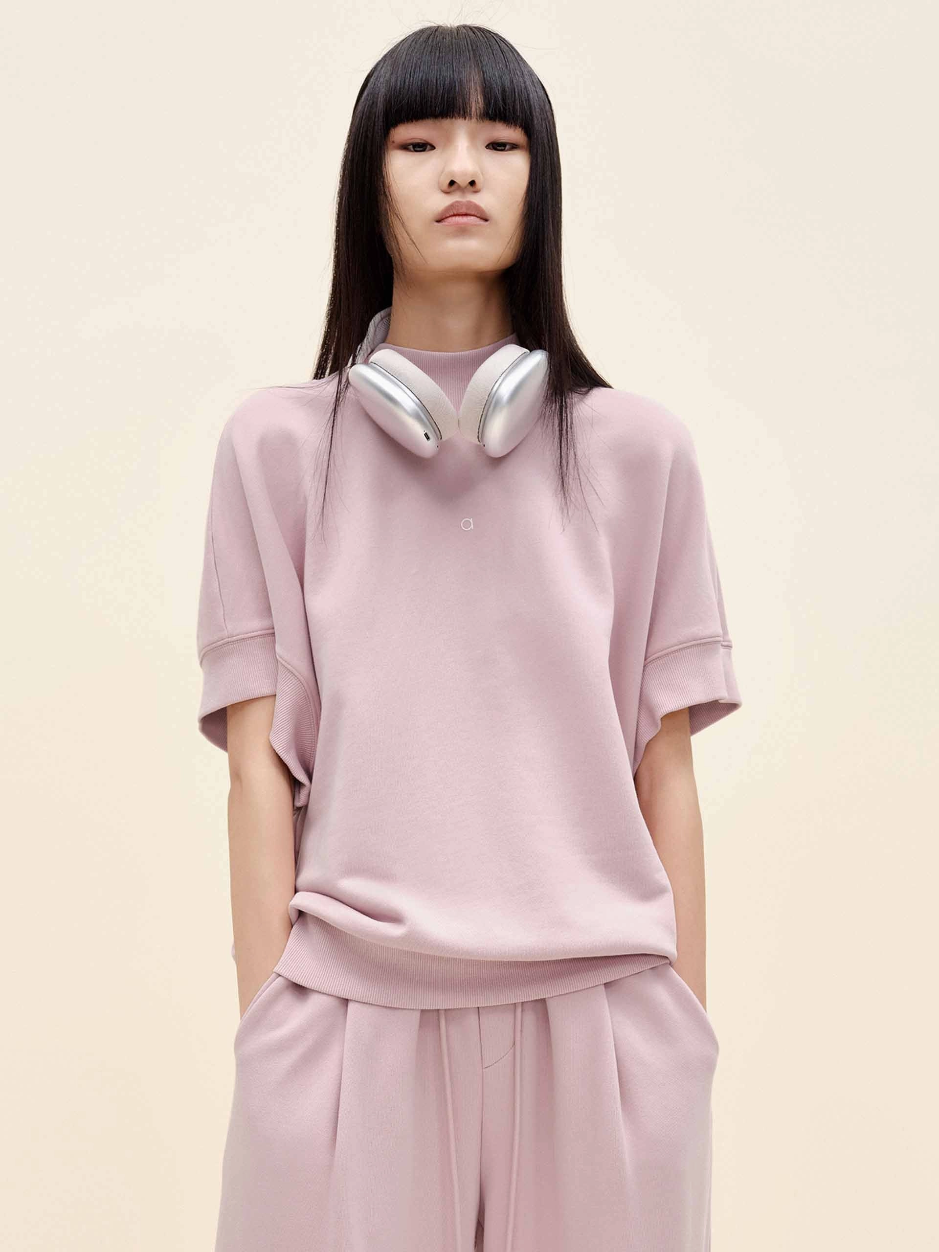 Turtleneck Cotton Sweatshirt Odor Resistant