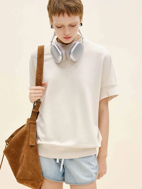 Turtleneck Cotton Sweatshirt Hypoallergenic fabric Circular Knit Technology