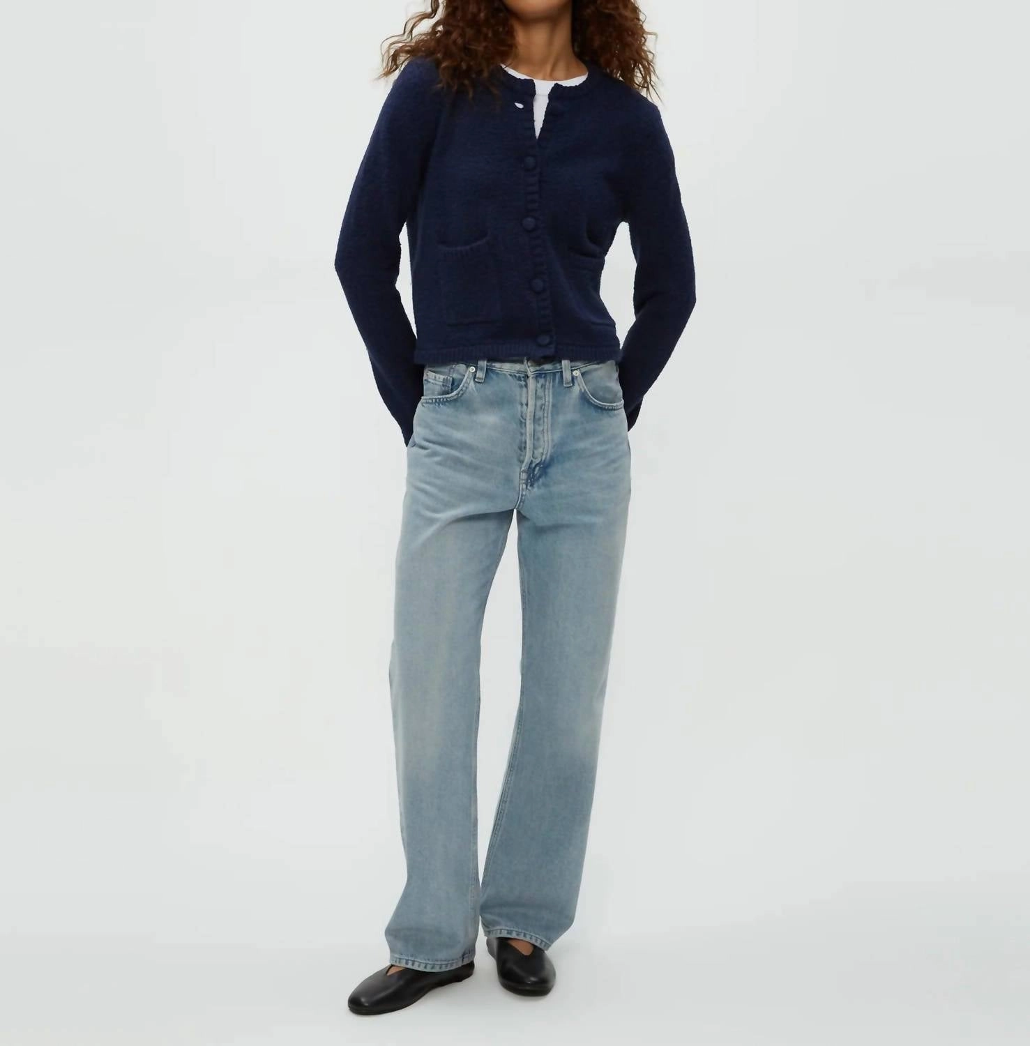 Fashion-Forward Look Opaline Cardigan In Navy
