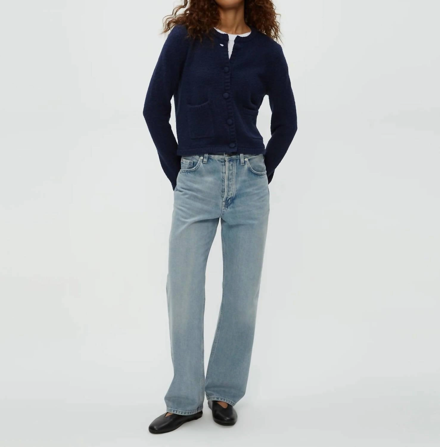 Winter Perfection Opaline Cardigan In Navy