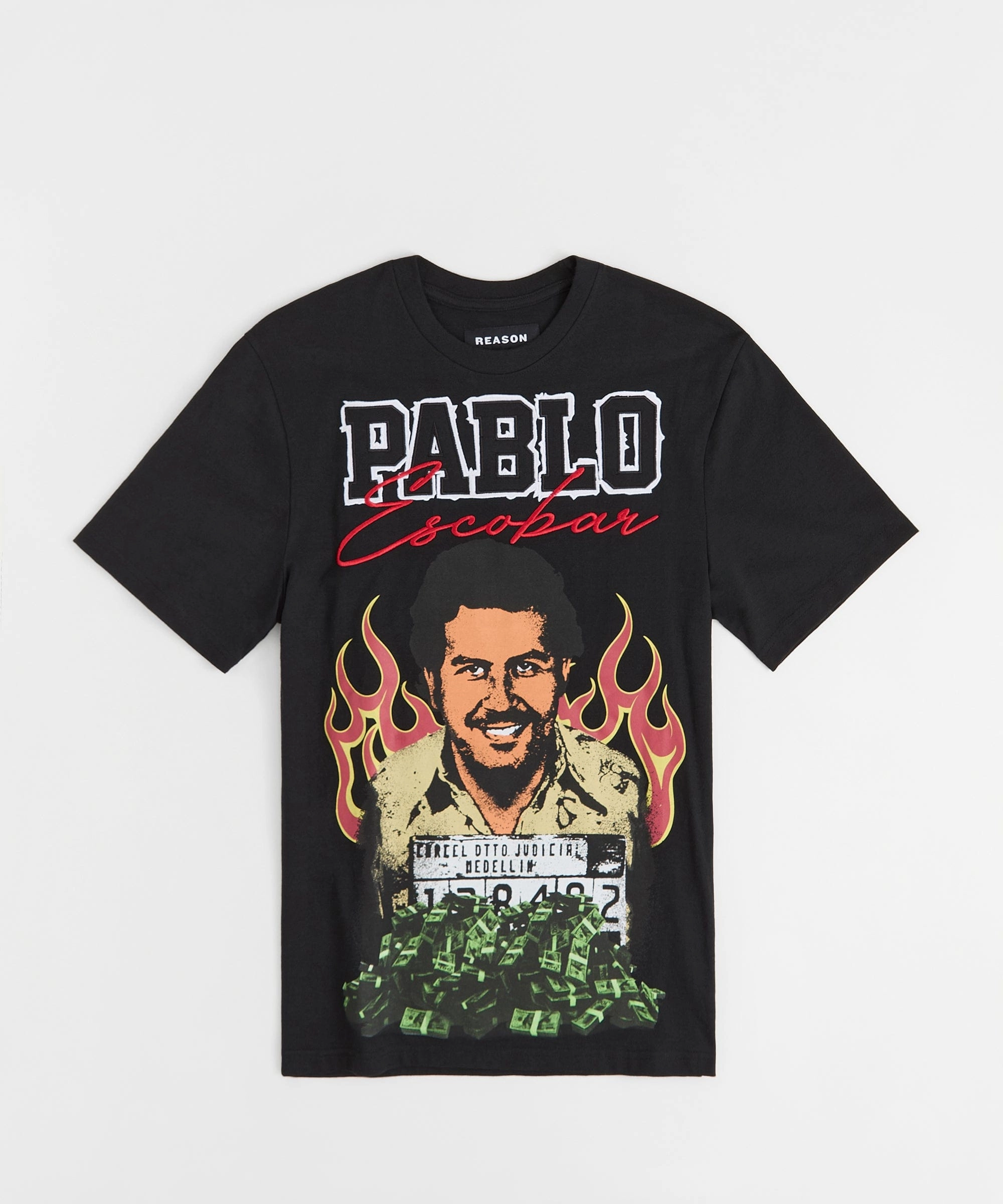 Pablo Mugshot Tee MicroPerforated Details Trendy Look