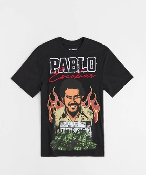 Pablo Mugshot Tee MicroPerforated Details Trendy Look
