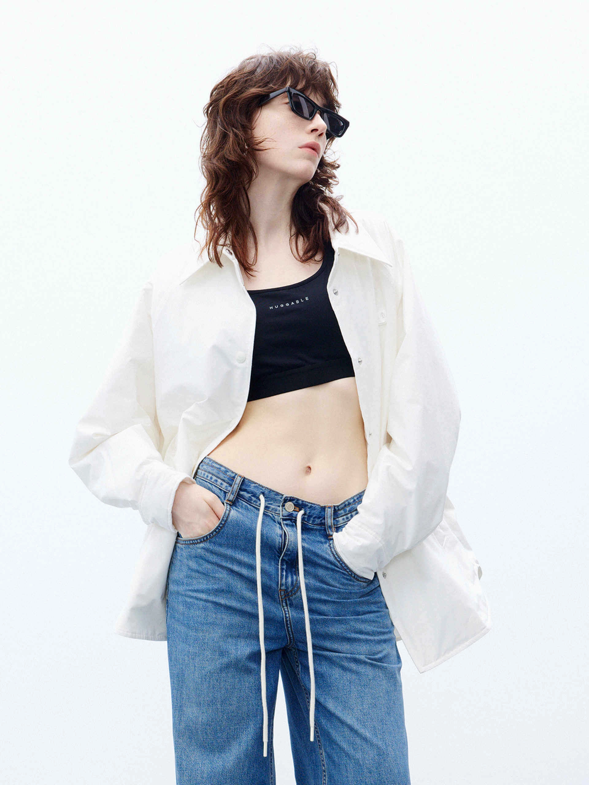 Shell Shirt Down Jacket Minimal Detail