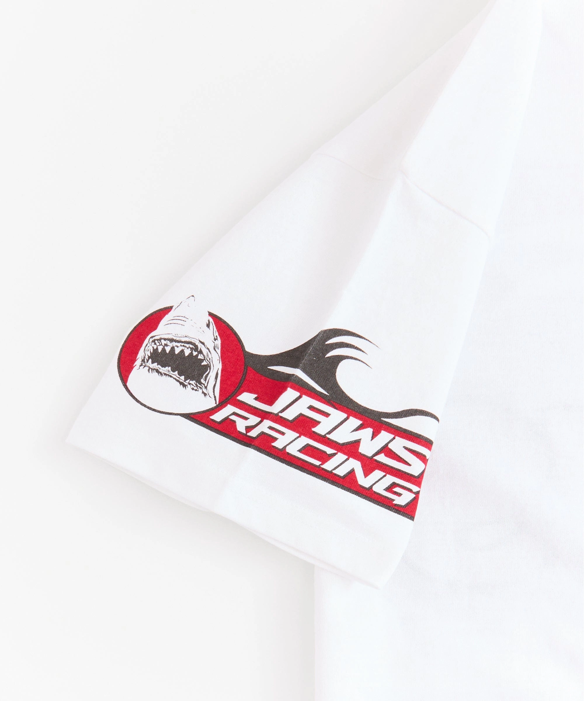Jaws Racing Short Sleeve Tee - Cream Fashion Blouse LightweightDesign