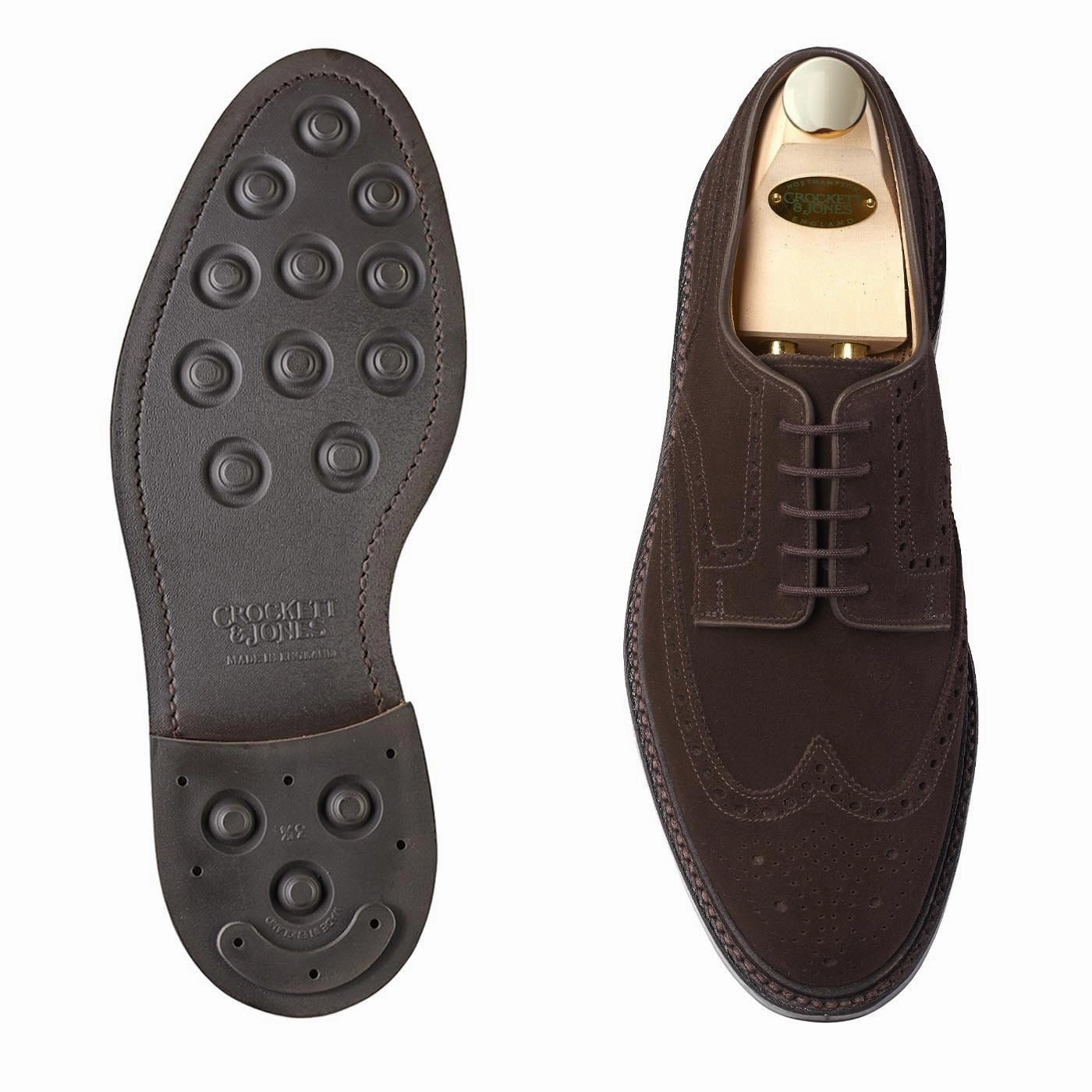 fit style Footwear Choice Pembroke Dark Brown Suede
