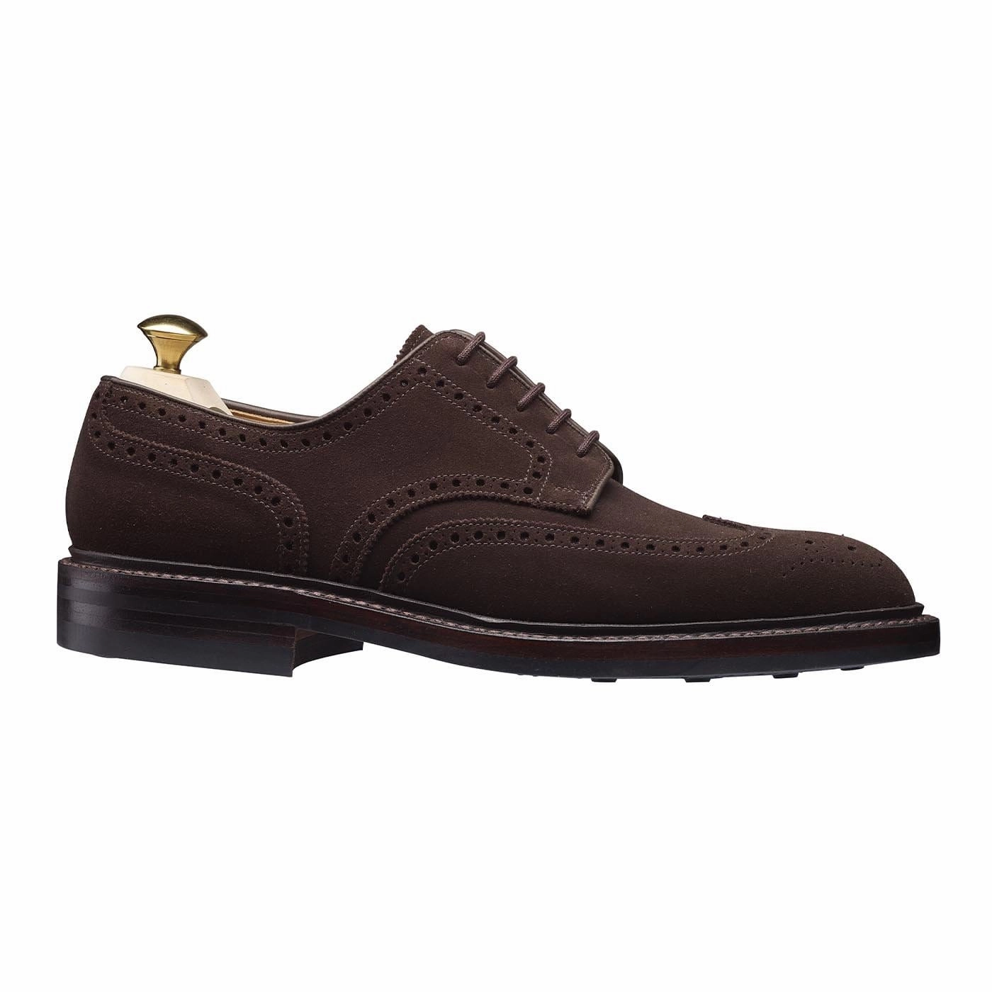 Chic Look Subtle Line Pembroke Dark Brown Suede