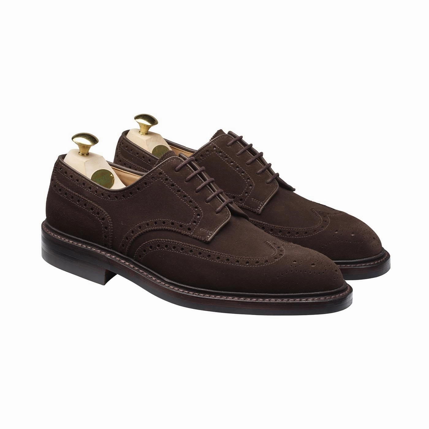 All Purpose Calm Style Pembroke Dark Brown Suede