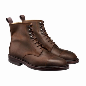 Coniston Dark Brown Rough-Out Suede Contoured Footbed Waterproof Feature