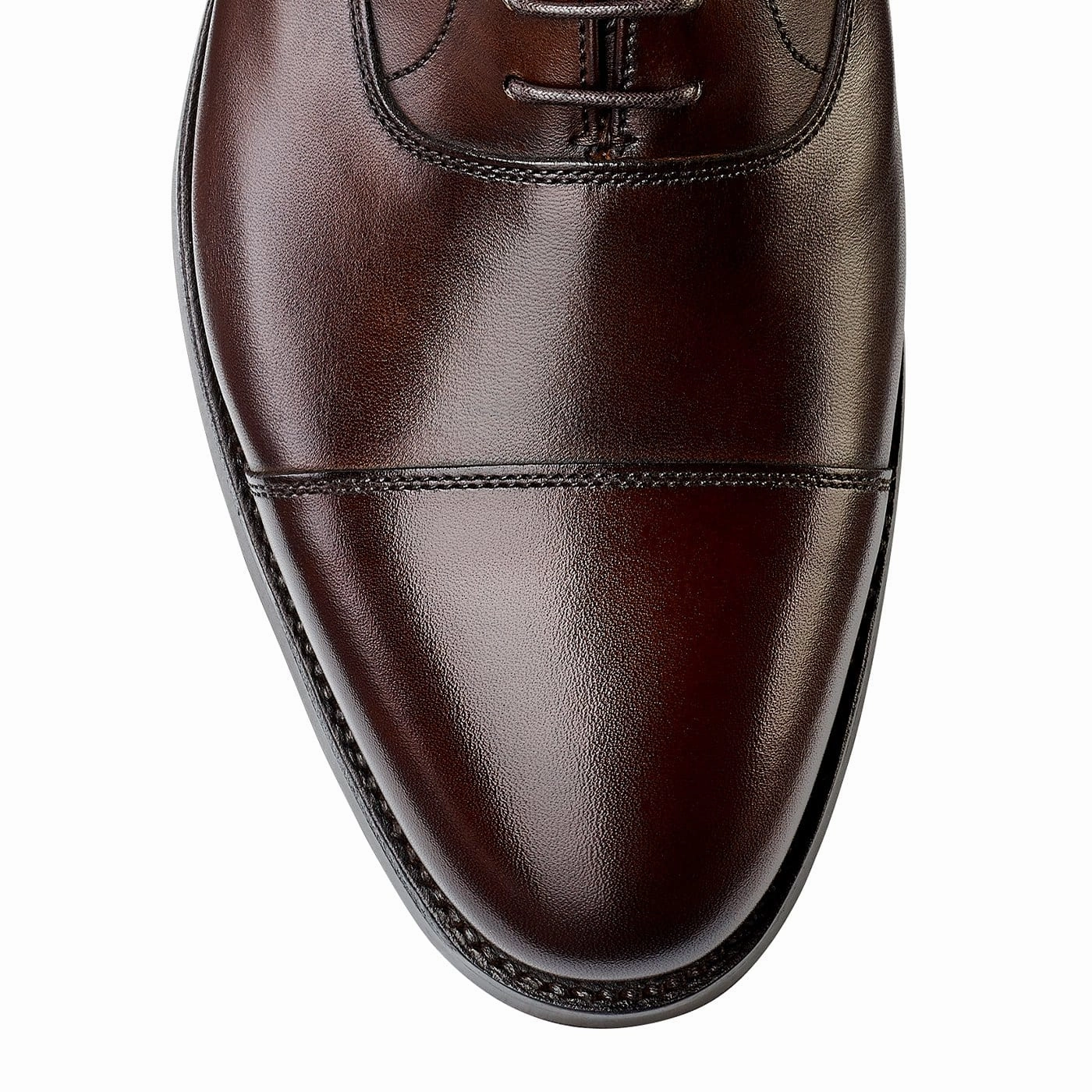 Balanced Structure Work Routine Leather Style Connaught 2 Dark Brown Burnished Calf (City Sole)