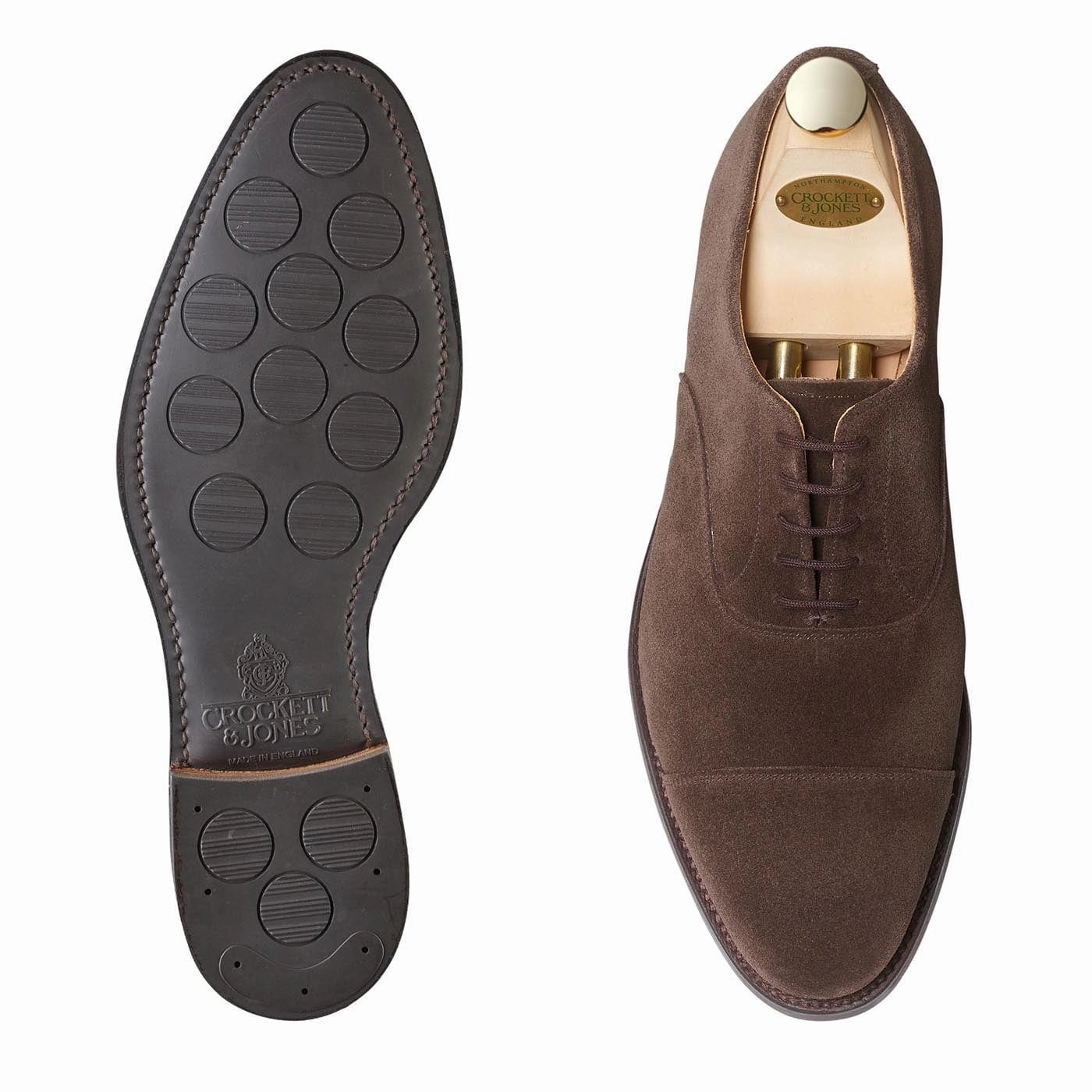 Connaught 2 Dark Oak Suede (City Sole) Luxe Detail Career Oriented Leather Step
