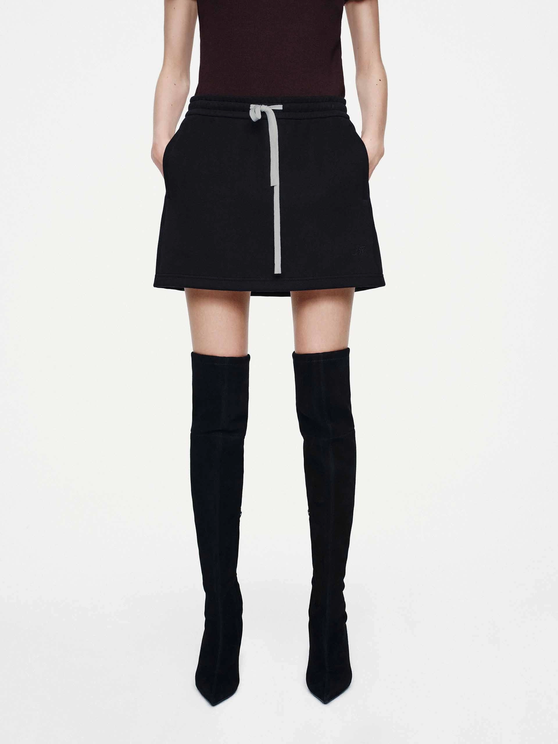 Rubberized Hem Outdoor Gear Contrast Drawstring Skirt