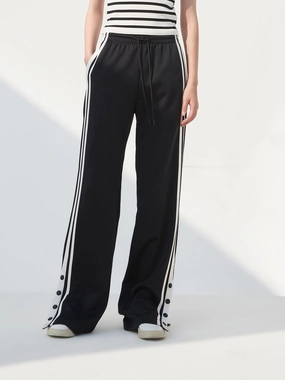 Contrast Drawstring Waist Pants Weather Flex Reinforced Stress Points