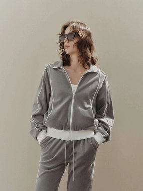 Contrast Seam Zipped Jacket Ultra Light Packable mesh ventilation