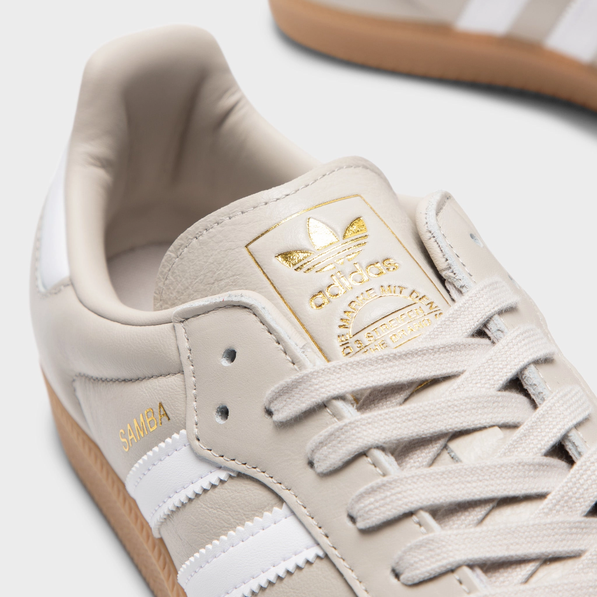 Adidas Samba OG Alluminum / White - Gum Bonded Seamless Construction