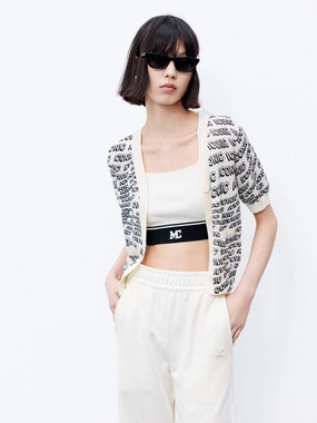 Chic Look Contrast Trim Button Cardigan