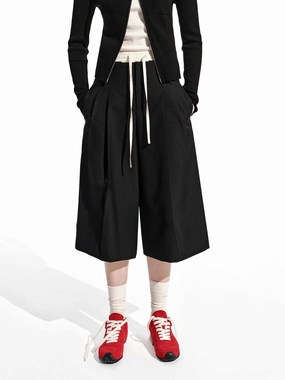 Contrast Waist Relaxed Shorts Casual Comfort Layers