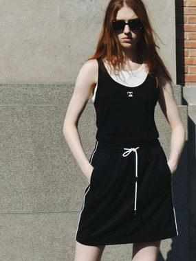 Layered Detail Knit Tank Eco Friendly Blend