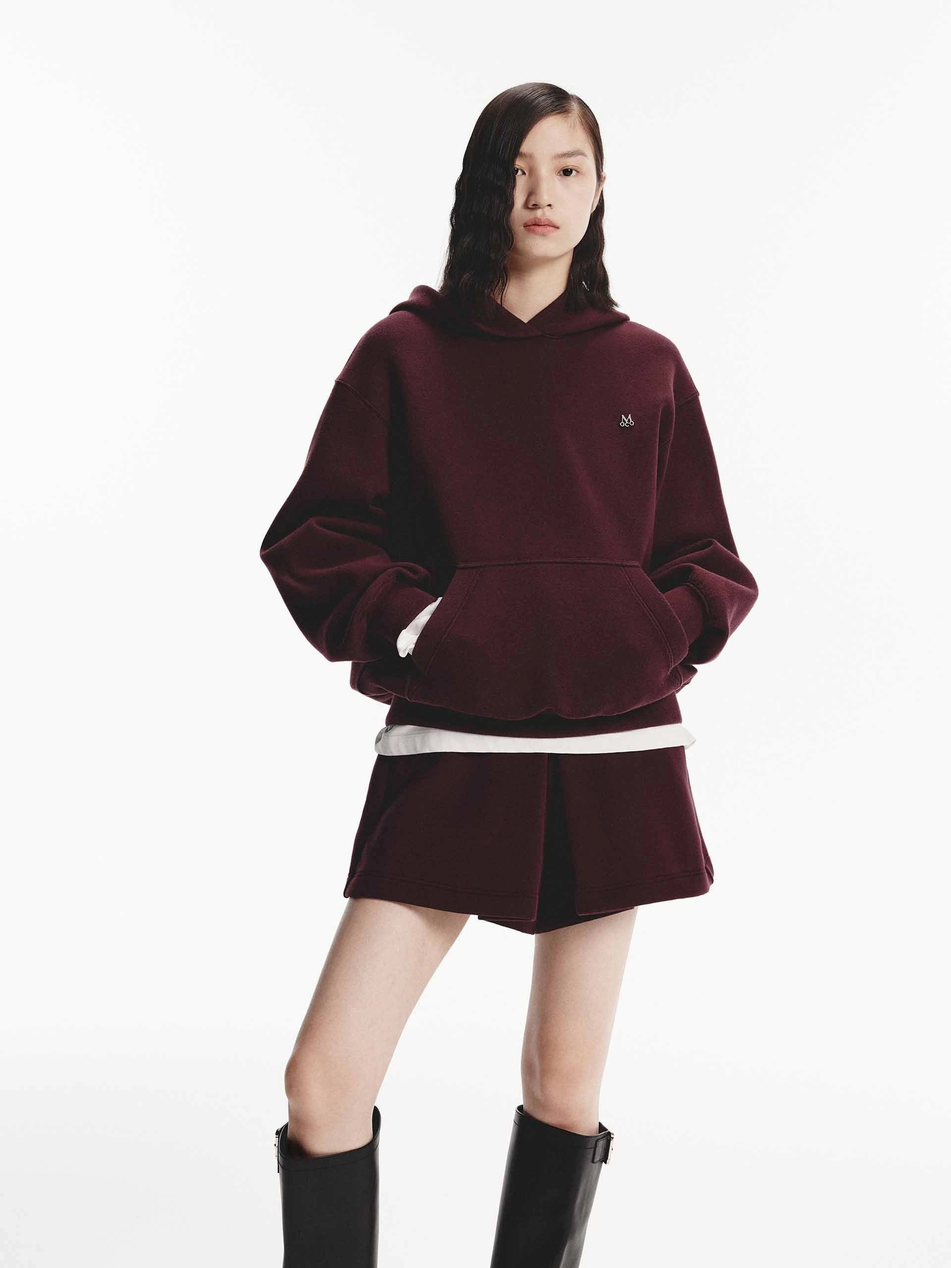 Multi Pocket Configuration Reflective Detailing Cotton Blend Hooded Sweatshirt
