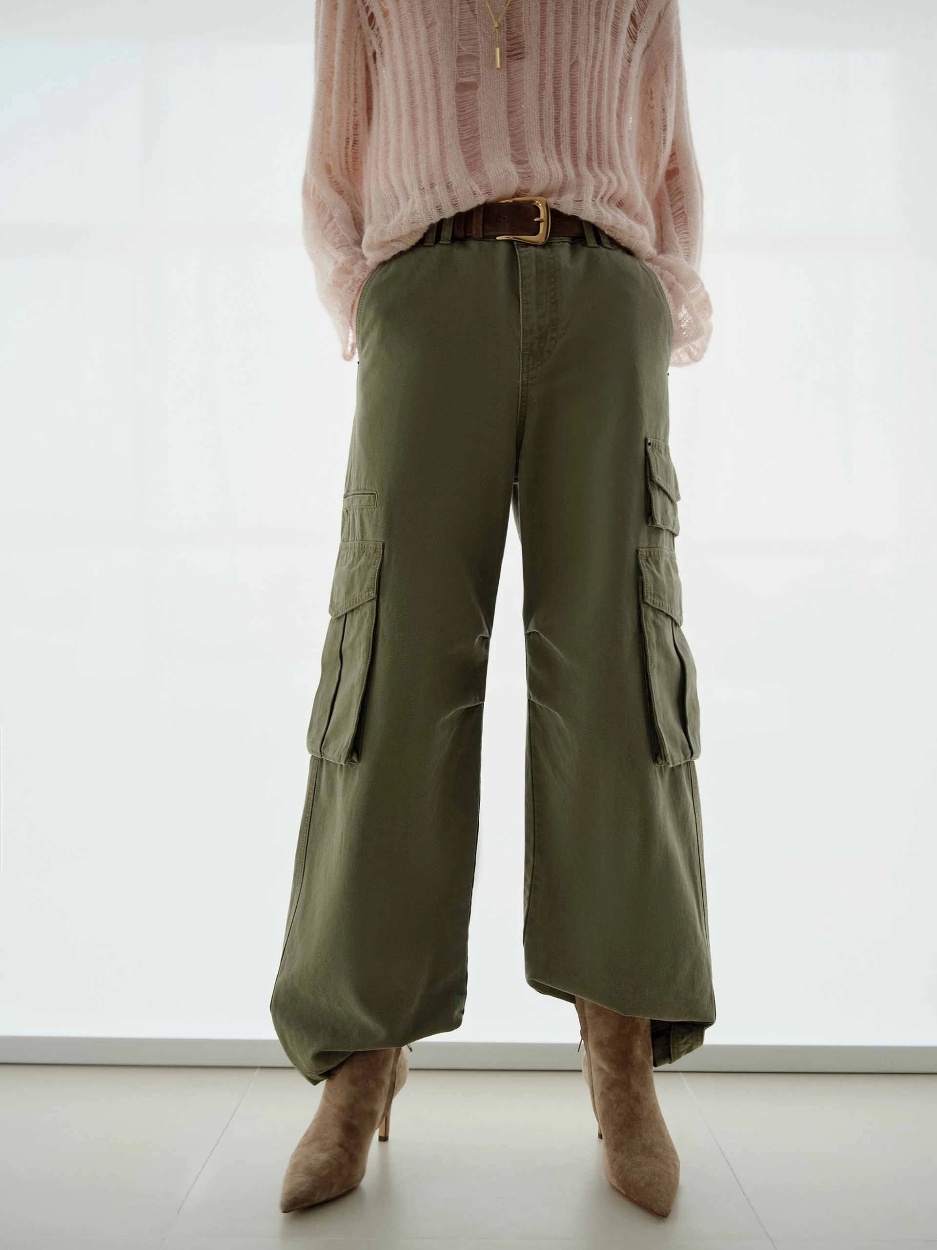 Cargo Style Straight Jeans Modern Traveler Gear Sunny Vibes