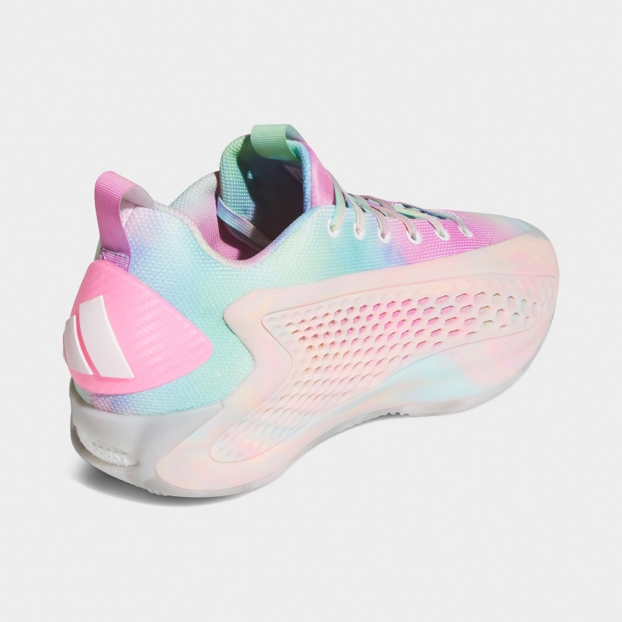 adidas Anthony Edwards 1 Low Cloud White / Acid Orange - Bliss Pink Compression Activated Fit Everyday Life
