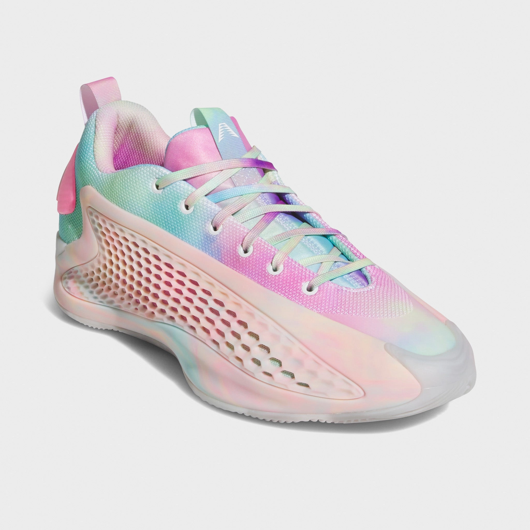 Dynamic Fit System adidas Anthony Edwards 1 Low Cloud White / Acid Orange - Bliss Pink