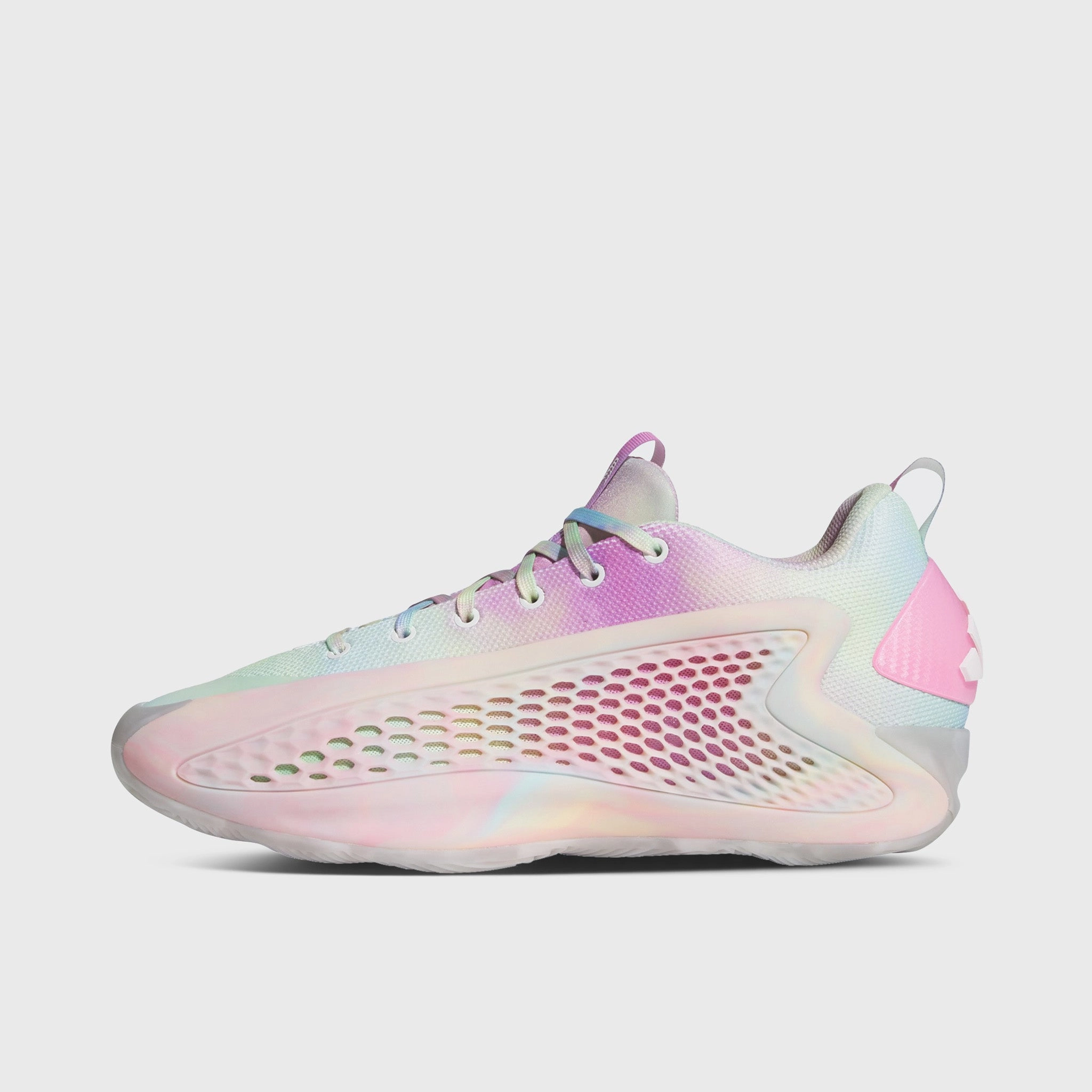 Secure Lace Loops adidas Anthony Edwards 1 Low Cloud White / Acid Orange - Bliss Pink