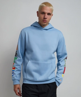 Versatile Shirt Hustle Daily Hoodie - Light Blue
