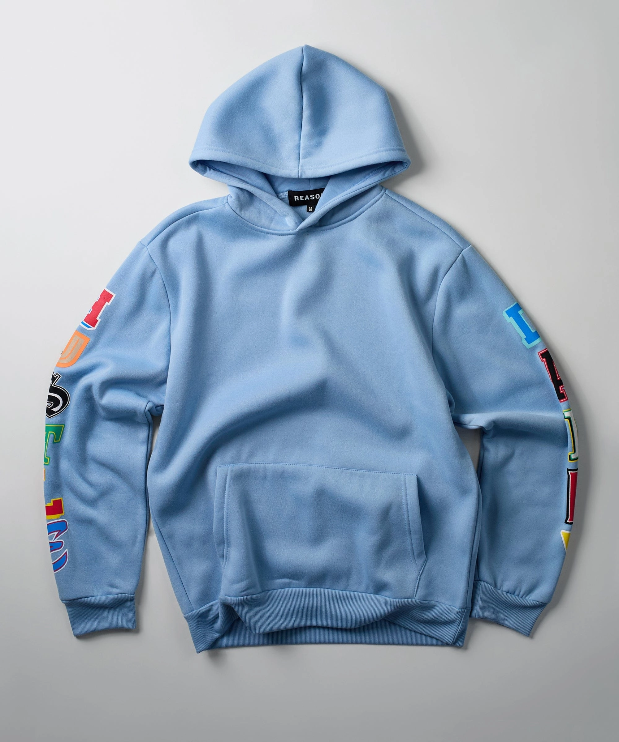 Loose cut Hustle Daily Hoodie - Light Blue