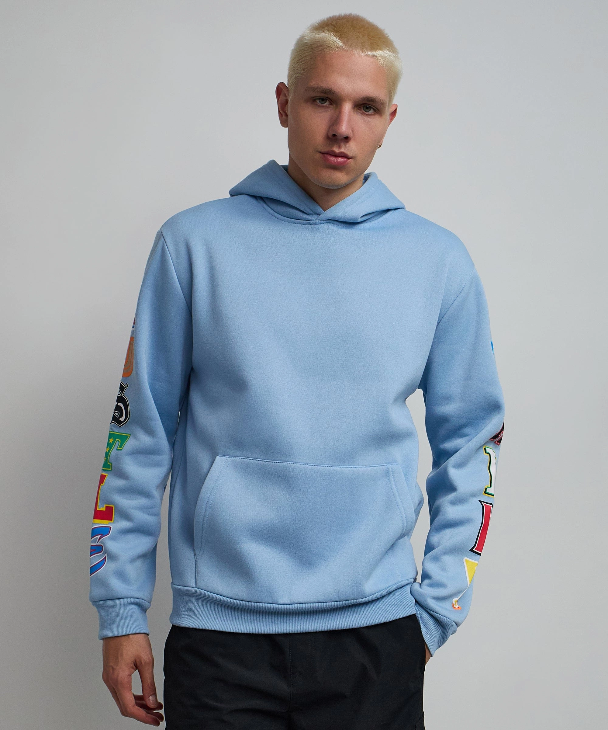 Versatile Shirt Hustle Daily Hoodie - Light Blue