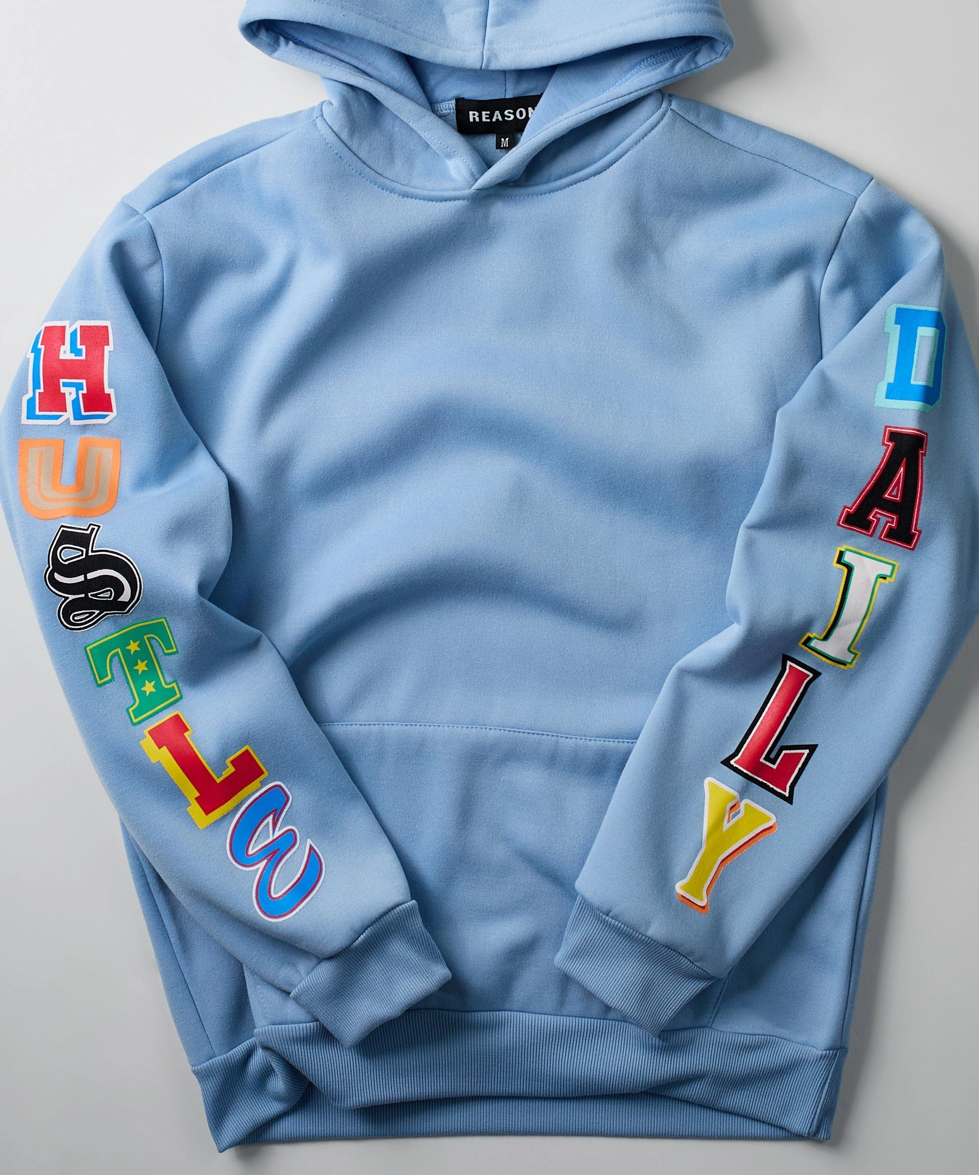 Natural Fiber Blend Built In Filter Layer Hustle Daily Hoodie - Light Blue