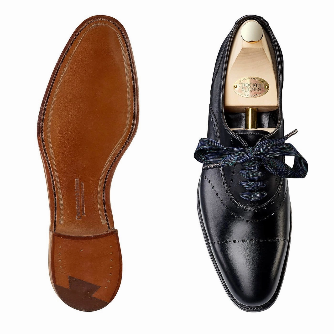Elegant Oxfords Glossy Layer Boardroom Wear Cora Black Calf