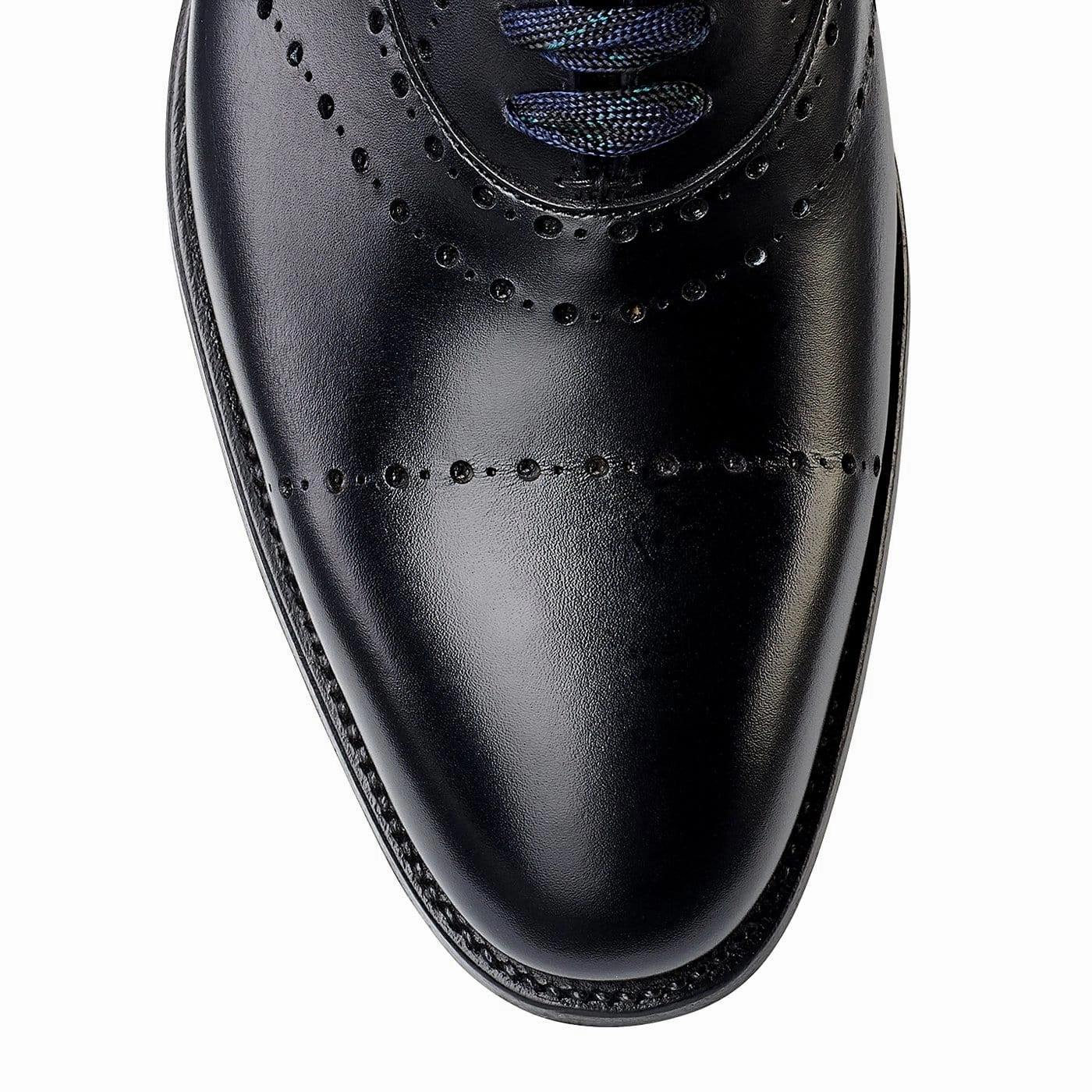 Cora Black Calf Smooth Leather Oxfords Dress Shoes for Office