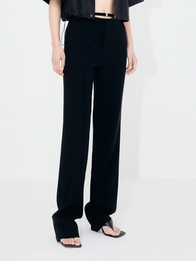 High Rise Suit Pants Adjustable loop EasyCareFabric