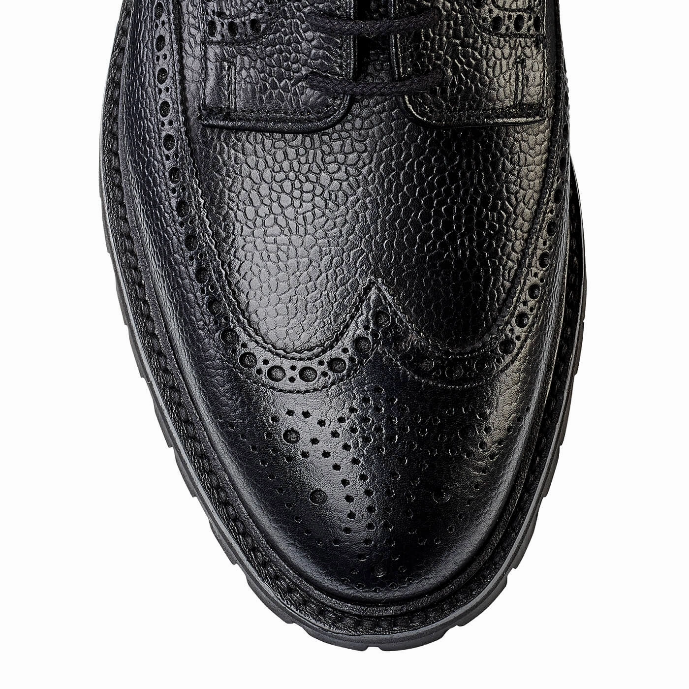 Pembroke Black Scotch Grain Low Cut Design Classic Line