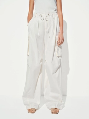 Chilly Wear Cotton Barrel Leg Cargo Pants