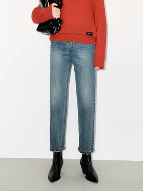 Essential Style Cotton Blend Ankle Jeans