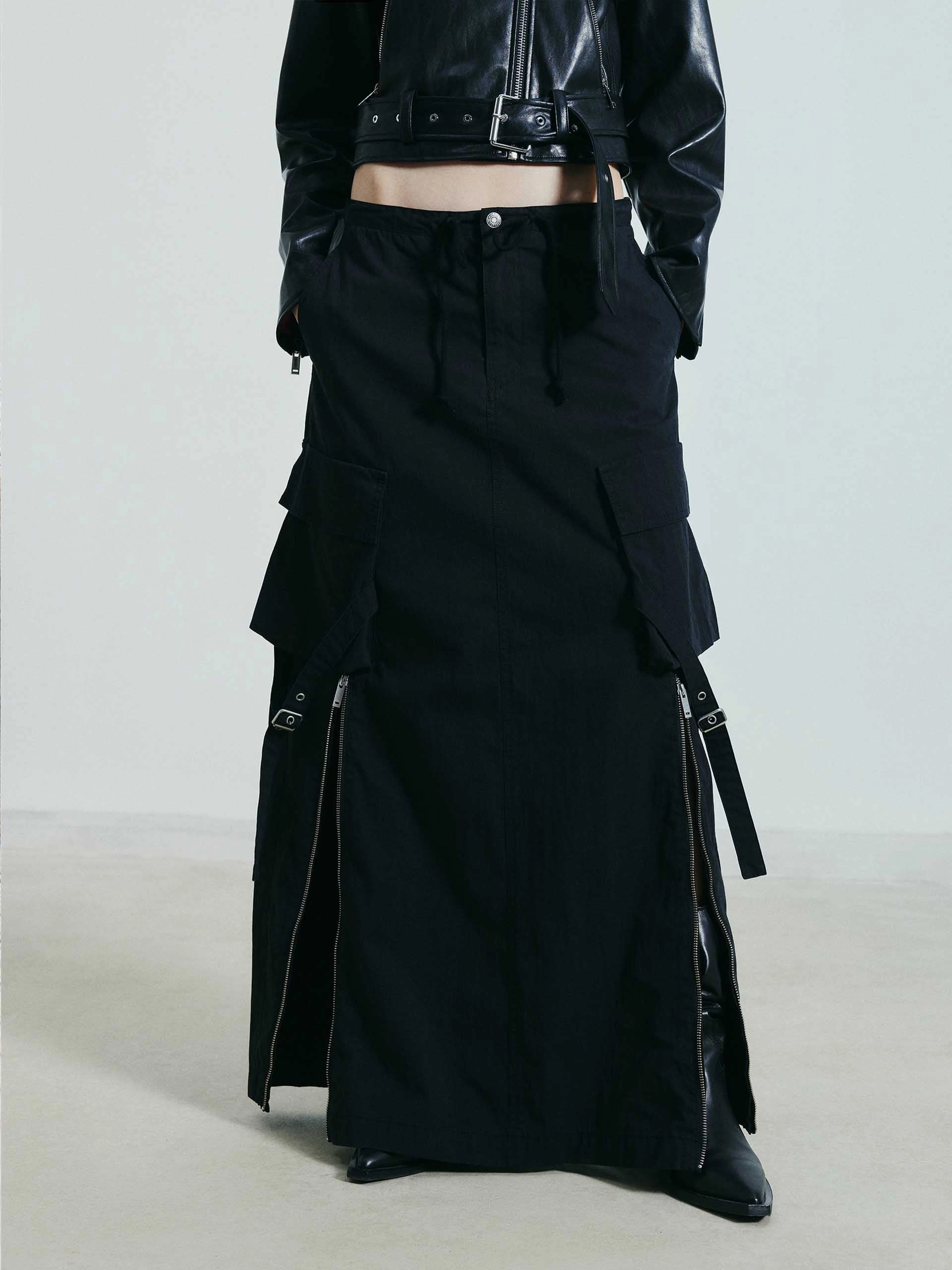 Cotton Blend Cargo Skirt Comfort Wear
