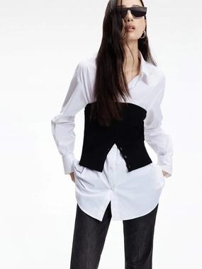 Cotton Blend Classic Shirt AdjustableCuffSystem Tencel Blend Fabric