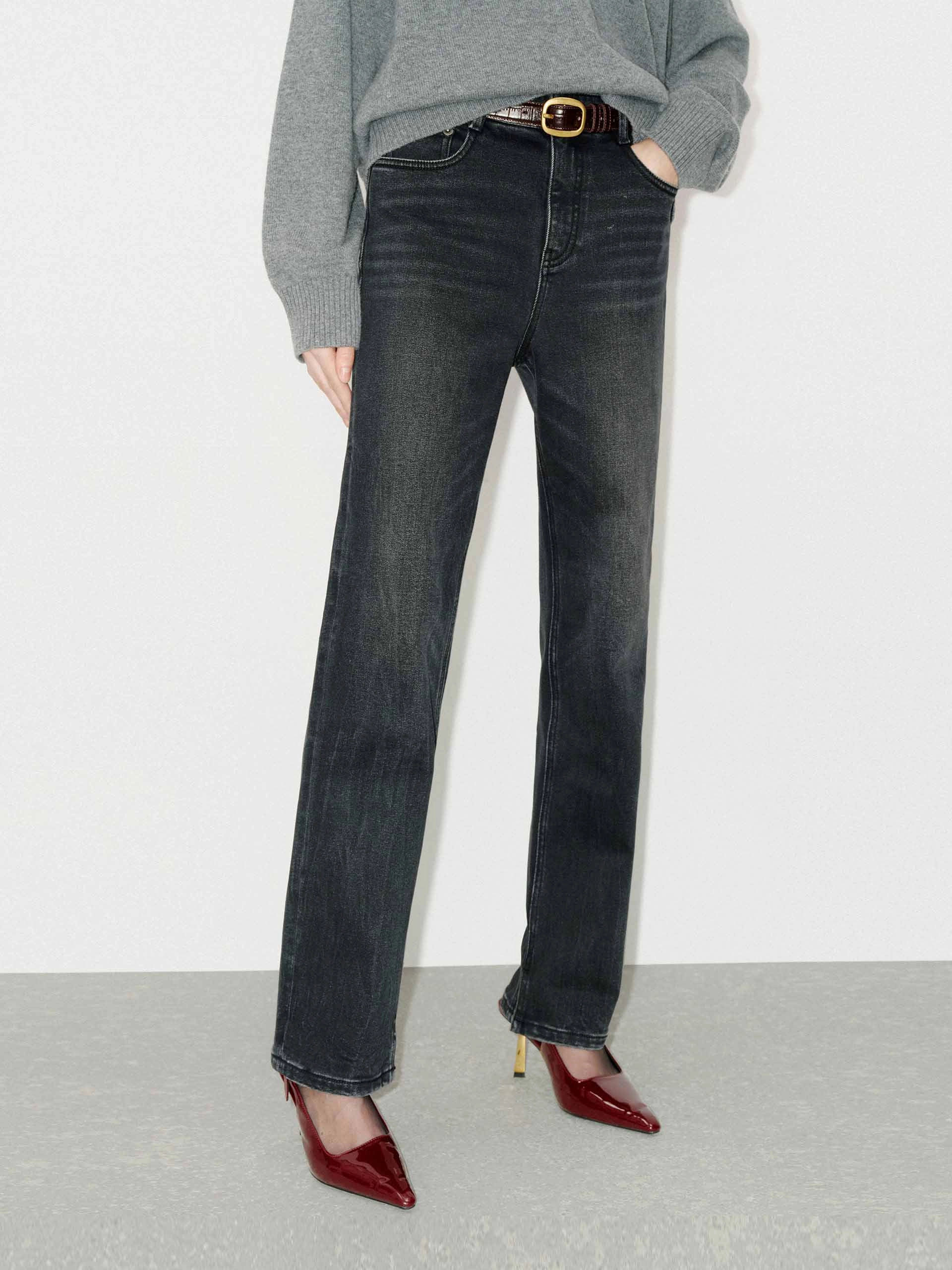 Shopping Day Vibrant Spring Mood Slim Cotton Blend Fitted Jeans