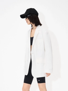 Weekday Street Look Cotton Blend Structured Blazer