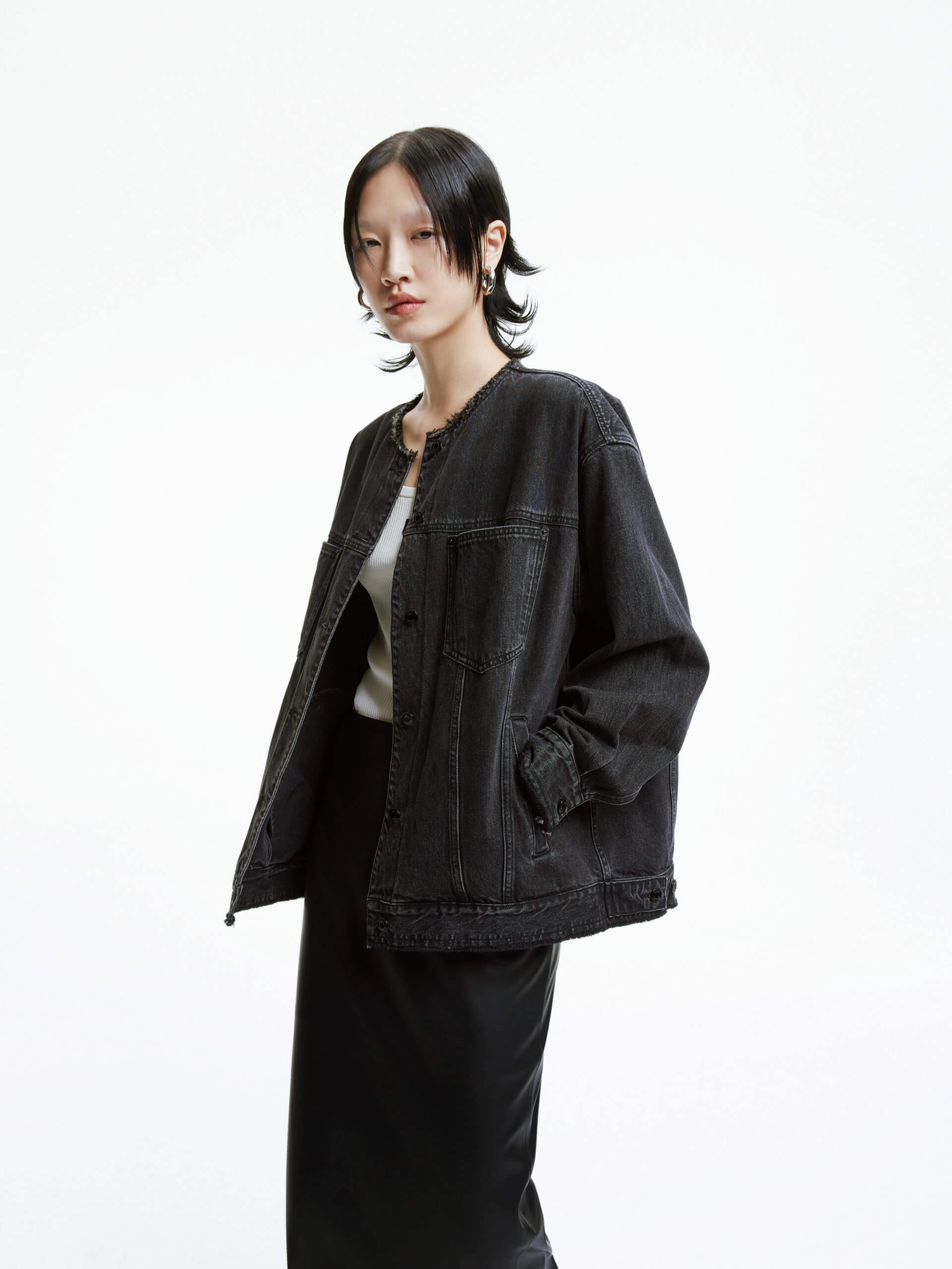 Cotton Crew Neck Jacket Transitional Wear UV Protection Finish