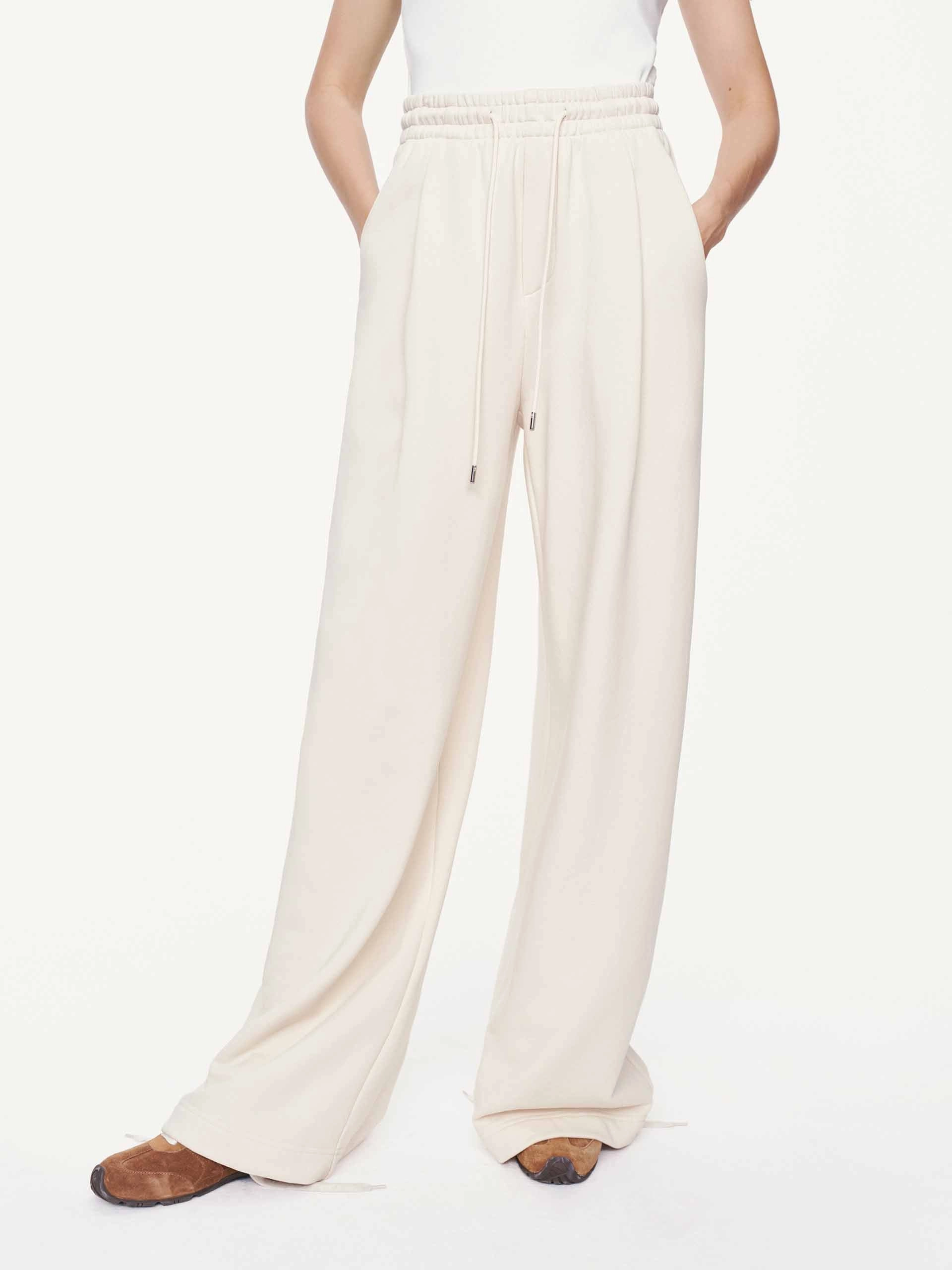 Cotton Drawstring Relaxed Trousers Quick Move Easy Fit Design