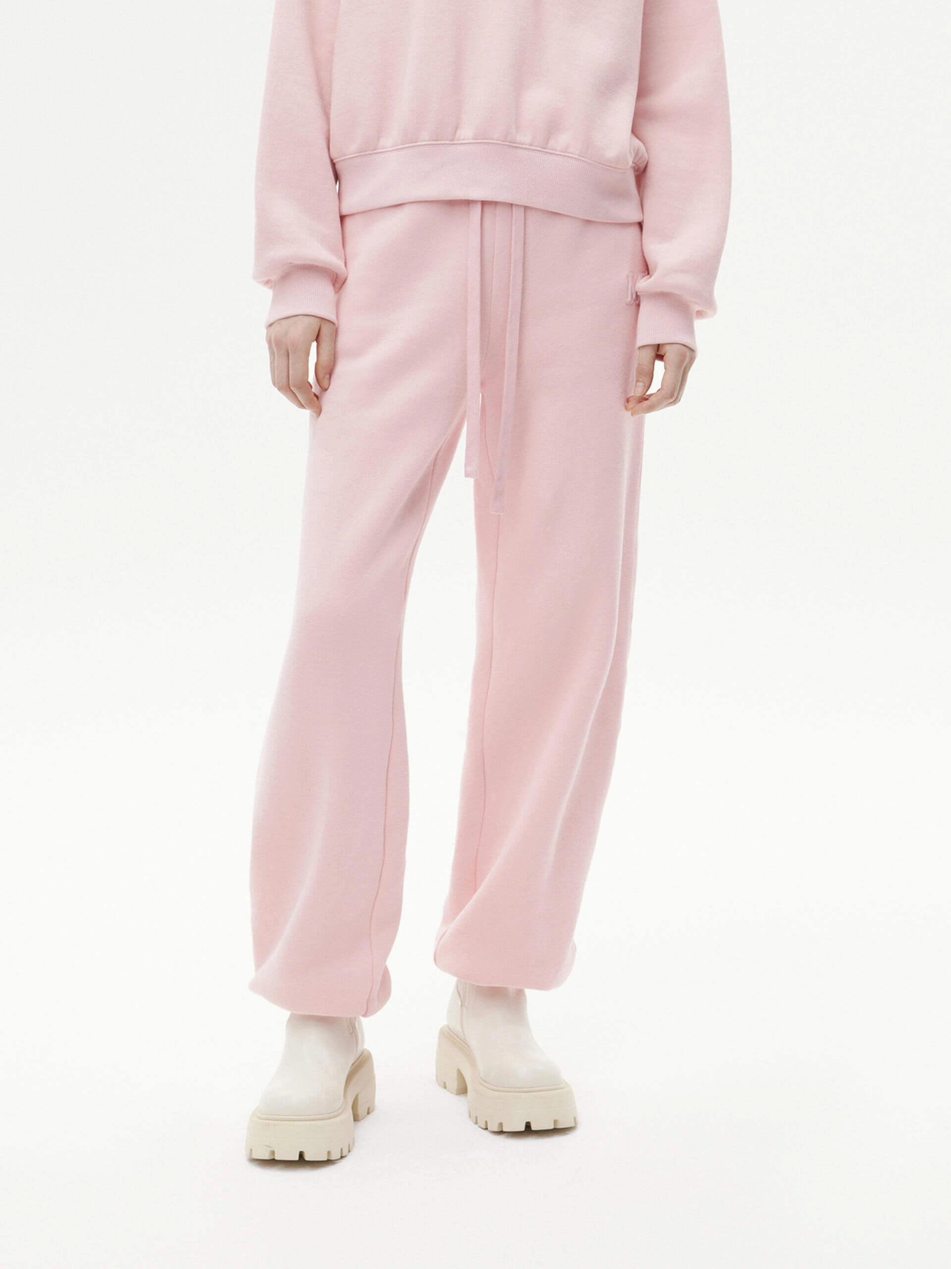 Cotton Drawstring Waist Pants Anti Pilling Fabric